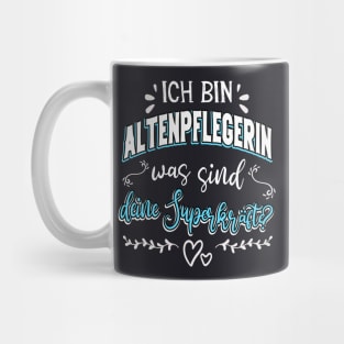 Altenpflegerin Superkräfte lustiger Spruch Mug